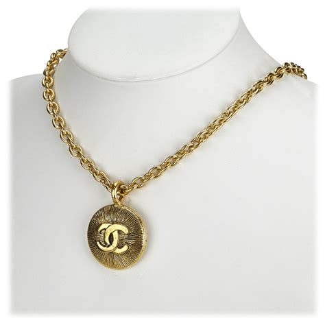 chanel pendant necklace cc|vintage chanel cc pendant necklace.